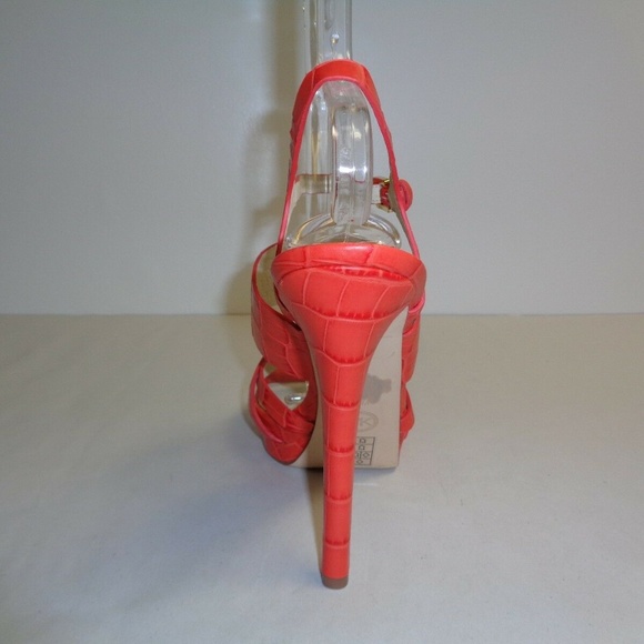 Michael Kors NADJA PLATFORM Orange New Sandals - Picture 4 of 6